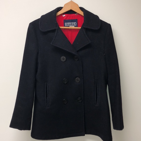 Lands End. Pea Coat. 10 - Picture 1 of 6